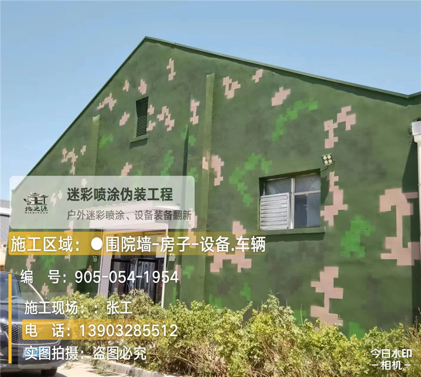 沧州外墙数码迷彩漆施工报价清单（100㎡标准墙面测算）